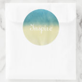 Achtergrond — Papier Waterverf textuur Ronde Sticker (Tas)