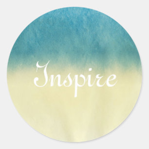 Achtergrond — Papier Waterverf textuur Ronde Sticker