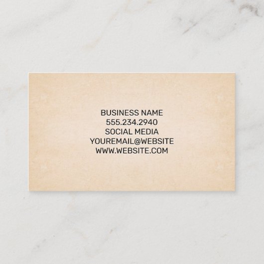 Achtergrond papierstructuur visitekaartje (Achterkant)