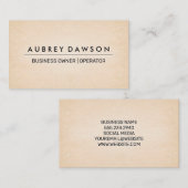 Achtergrond papierstructuur visitekaartje (Voorkant / Achterkant)