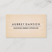 Achtergrond papierstructuur visitekaartje (Voorkant)