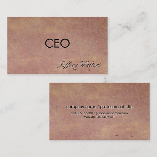 Achtergrond papierstructuur visitekaartje (Voorkant / Achterkant)