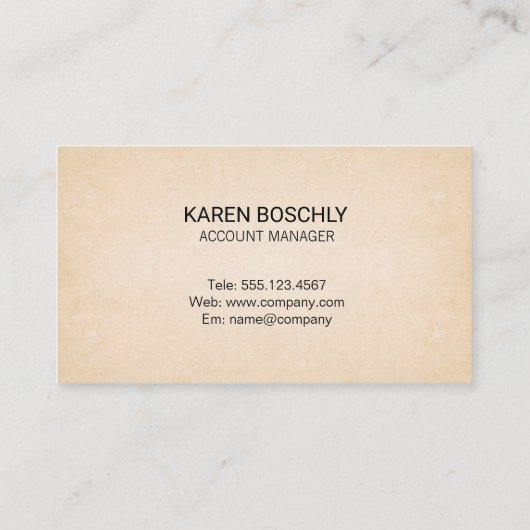 Achtergrond papierstructuur visitekaartje (Achterkant)