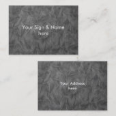 Achtergrond PAPIERTEXTURE - vuil grijs Visitekaartje (Voorkant / Achterkant)