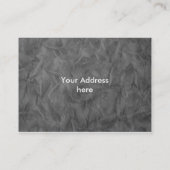Achtergrond PAPIERTEXTURE - vuil grijs Visitekaartje (Achterkant)