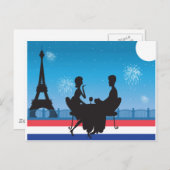 Achtergrond Parijs Briefkaart (Voorkant / Achterkant)