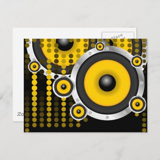 Achtergrond partij briefkaart (Voorkant / Achterkant)