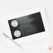 Achtergrond partij rechthoekige sticker (Envelop)