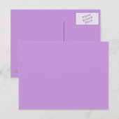 Achtergrond pastel lavender op Briefkaart (Voorkant / Achterkant)