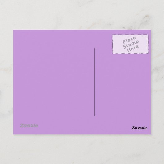 Achtergrond pastel lavender op Briefkaart (Achterkant)
