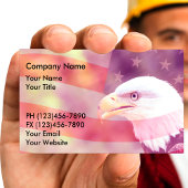 Achtergrond patriottische Visitekaartjes