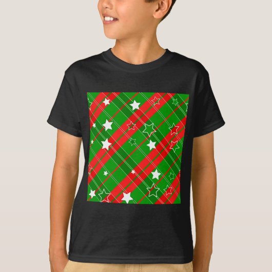 achtergrond - patroon kerstmis t-shirt (Voorkant)