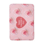 Achtergrond patroonHappy Valentijn 2023 Badmat (Voorkant Verticaal)