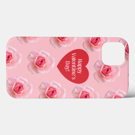 Achtergrond patroonHappy Valentijn 2023 Case-Mate iPhone Case (Achterkant (horizontaal))