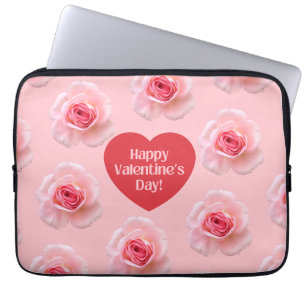 Achtergrond patroonHappy Valentijn 2023 Laptop Sleeve