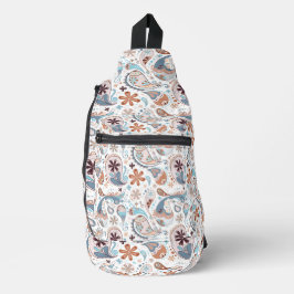 Achtergrond patroonpatroon van Paisley Sling Bag
