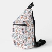 Achtergrond patroonpatroon van Paisley Sling Bag (Rechterhoek)