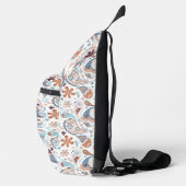 Achtergrond patroonpatroon van Paisley Sling Bag (Rechts)