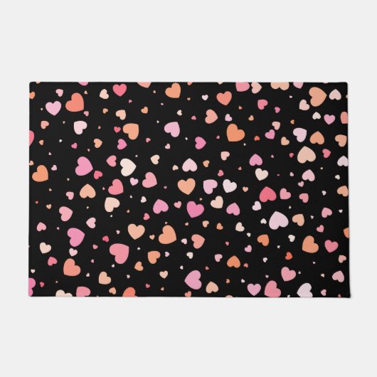 Achtergrond patroonValentijn 2023 met hart Deurmat (Voorkant)