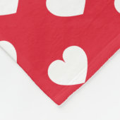 Achtergrond patroonValentijn met hartenliefde Fleece Deken (Hoek)