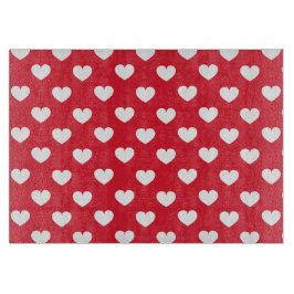 Achtergrond patroonValentijn met hartenliefde Snijplank
