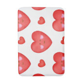 Achtergrond patroonValentijn met hartliefde Badmat (Voorkant Verticaal)