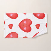 Achtergrond patroonValentijn met hartliefde Handdoek (Handdoek)