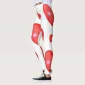Achtergrond patroonValentijn met hartliefde Leggings (Links)