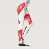 Achtergrond patroonValentijn met hartliefde Leggings (Rechts)