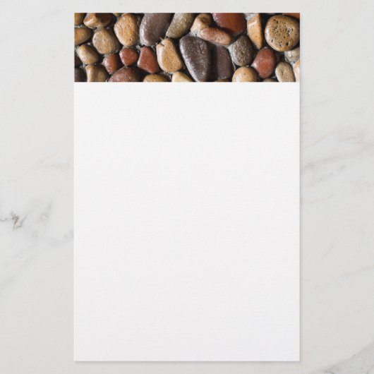 Achtergrond Pebbles Briefpapier (Voorkant)