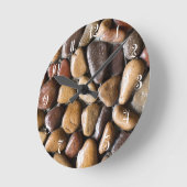 Achtergrond Pebbles Ronde Klok (Hoek)