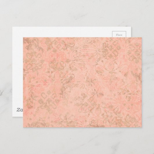 Achtergrond pekelbloemsierpatroon briefkaart (Voorkant / Achterkant)