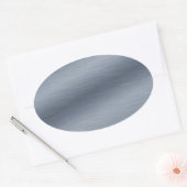Achtergrond penseel staal ovale sticker (Envelop)