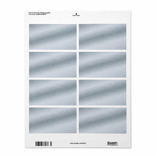 Achtergrond penseelvenster Silver Etiket (Full Sheet)