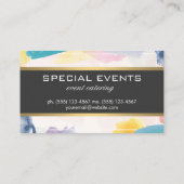 Achtergrond penseelverf visitekaartje (Achterkant)