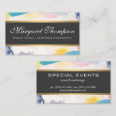 Achtergrond penseelverf visitekaartje (Voorkant / Achterkant)