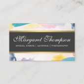 Achtergrond penseelverf visitekaartje (Voorkant)