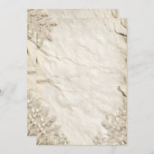 achtergrond perkamentuitnodiging kaart (Voorkant / Achterkant)