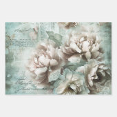  achtergrond pioenrozen decoupage inpakpapier vel (Voorkant 2)