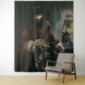 ACHTERGROND PIRATE SCHIP WANDKLEED (In situ)