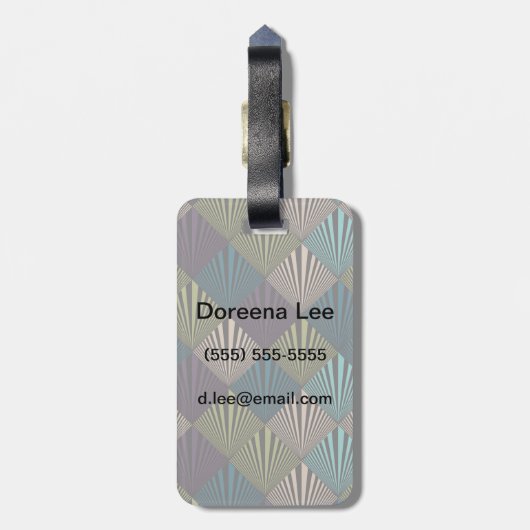 achtergrond pop bagagelabel (Achterkant verticaal)