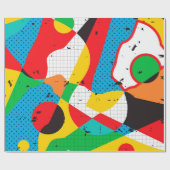 achtergrond pop cadeaupapier (Vlak)