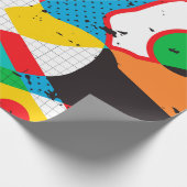 achtergrond pop cadeaupapier (Hoek)