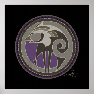 Achtergrond Poster Wolf