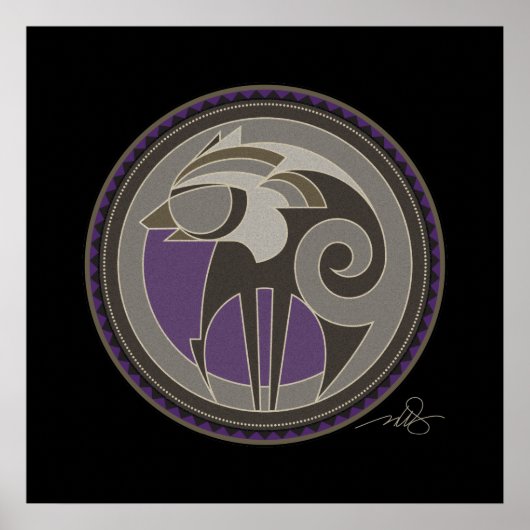 Achtergrond Poster Wolf (Voorkant)