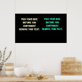 Achtergrond posters spaties groot tot klein Zie Op (Keuken)