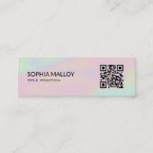 Achtergrond QR-code hologram Mini Visitekaartje (Voorkant)