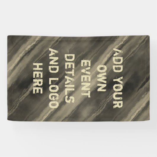 Achtergrond: Quake Clouds vuile mix + uw ideeën Spandoek (Horizontaal)