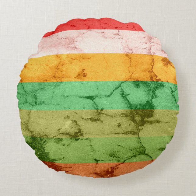 Achtergrond regenbooggrap rond kussen (Voorkant)