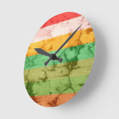 Achtergrond regenbooggrap ronde klok (Hoek)